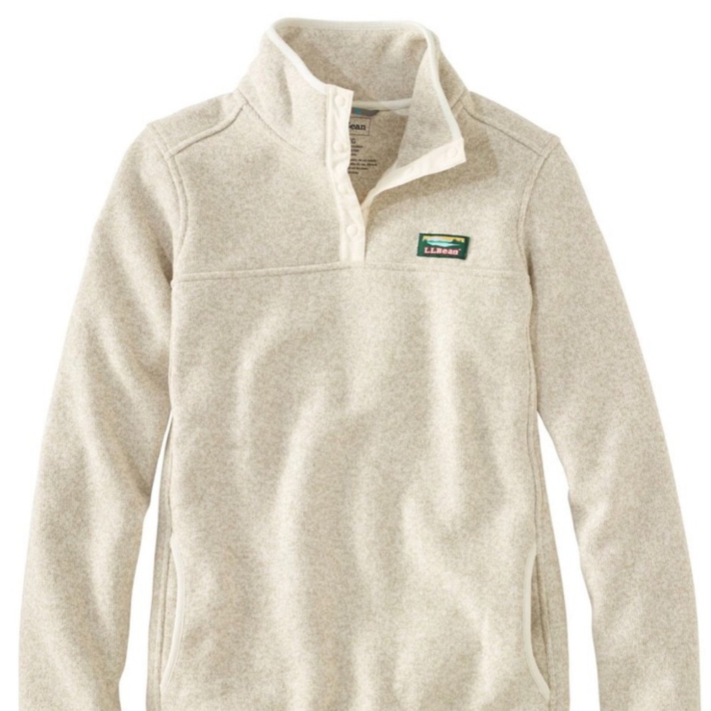 LL Bean sweater fleece pullover